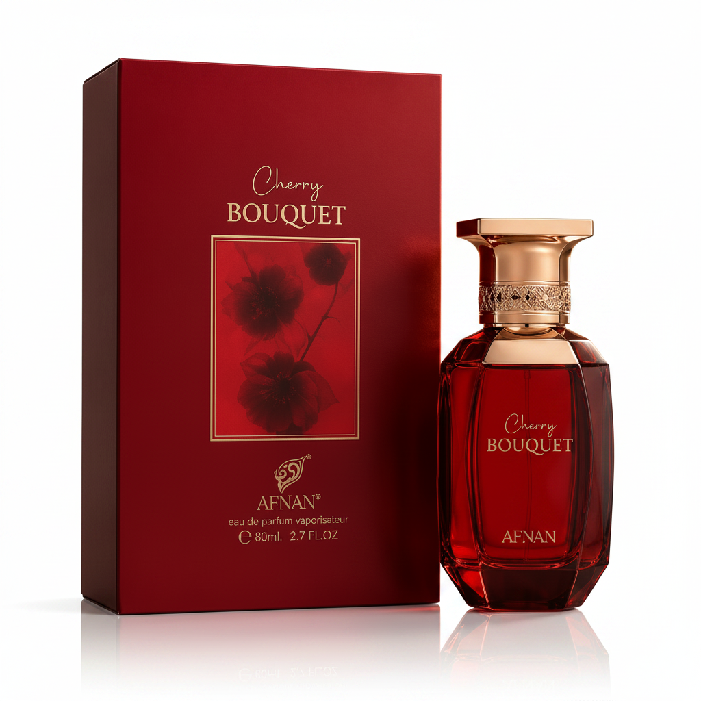 Afnan Cherry Bouquet – 3/4 Angle