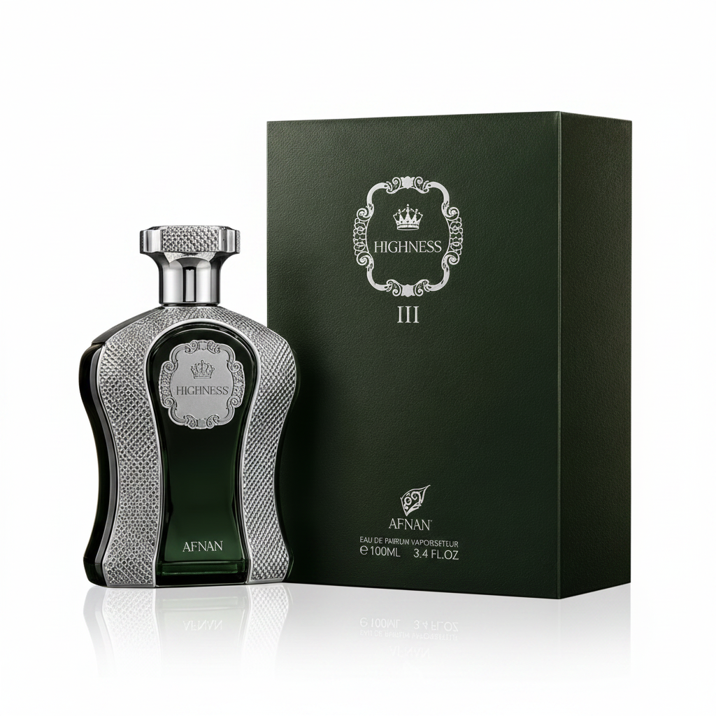 Afnan Highness III Green – 3/4 Angle