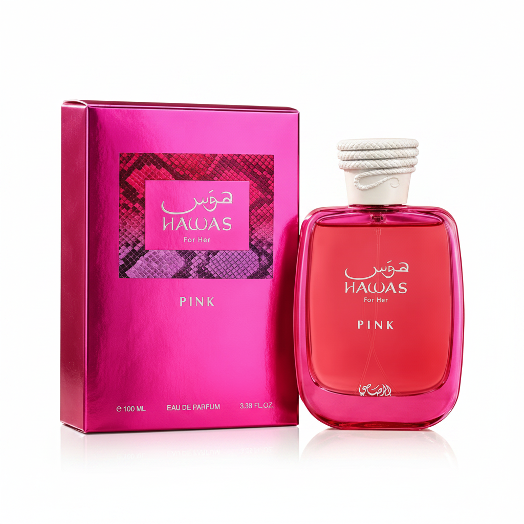 Rasasi Hawas Pink – 3/4 Angle